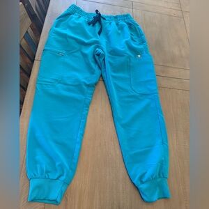 Figs Teal Uman Relaxed Jogger Scrub Pants